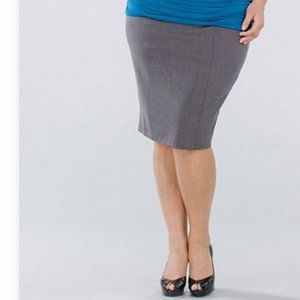 Eddie Bauer Gray Pencil Skirt